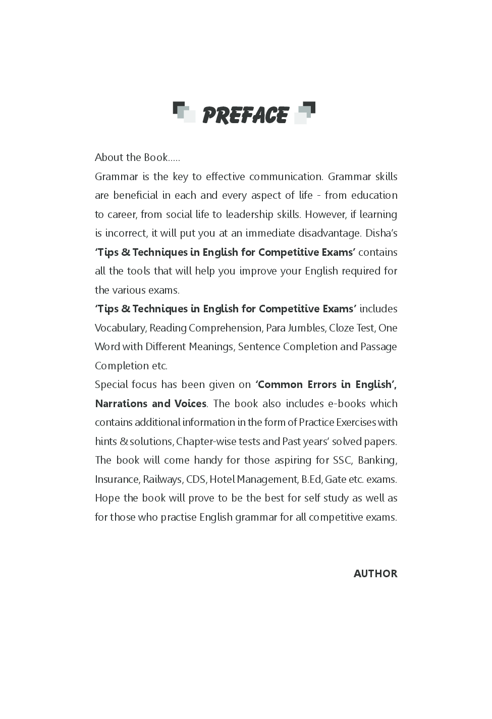 Tips And Techniques In English with 3 For Competitive Exams - Page 4