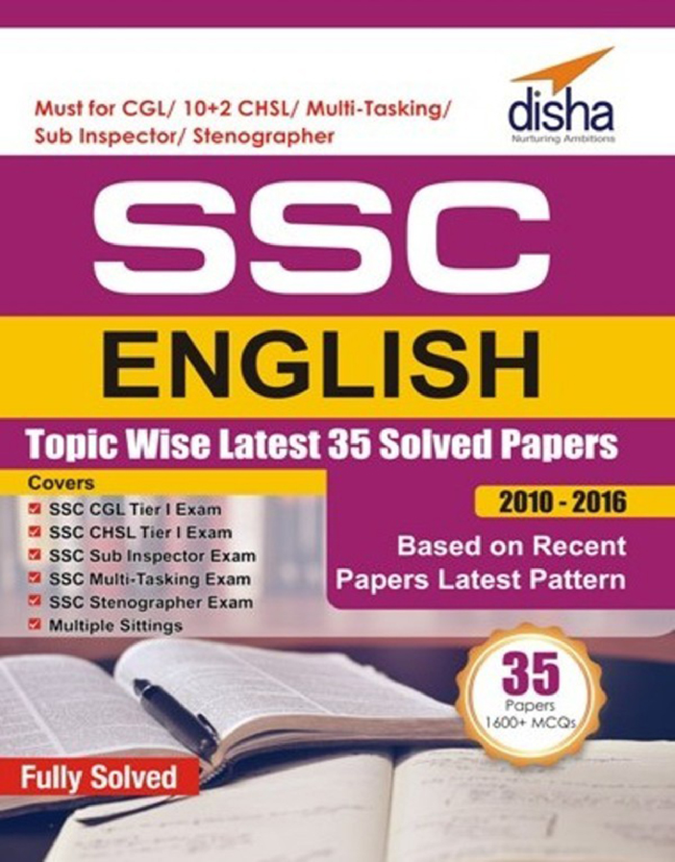 SSC English Topic-Wise Latest 35 Solved Papers (2010-2016) - Page 1
