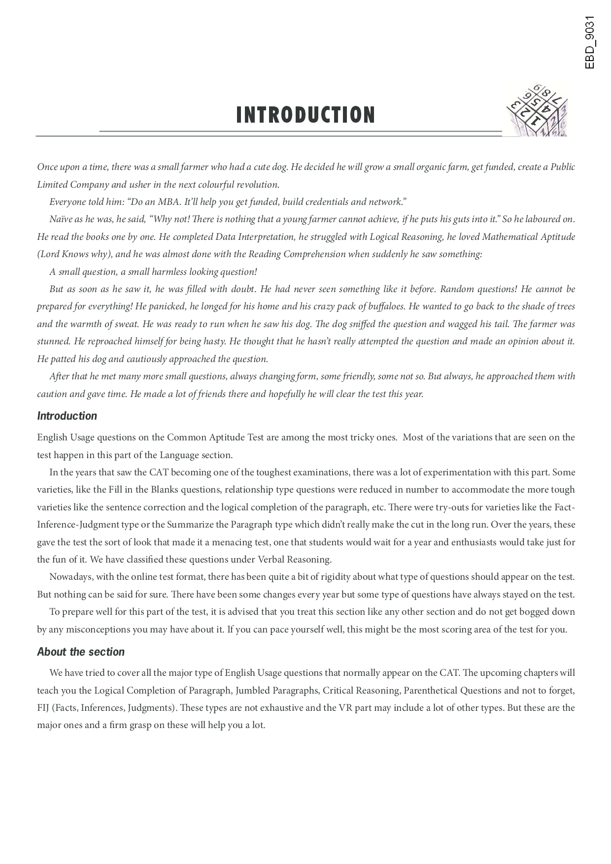 Verbal Reasoning (Para Synthesis And Critical Reasoning) for CAT Exam - Page 3