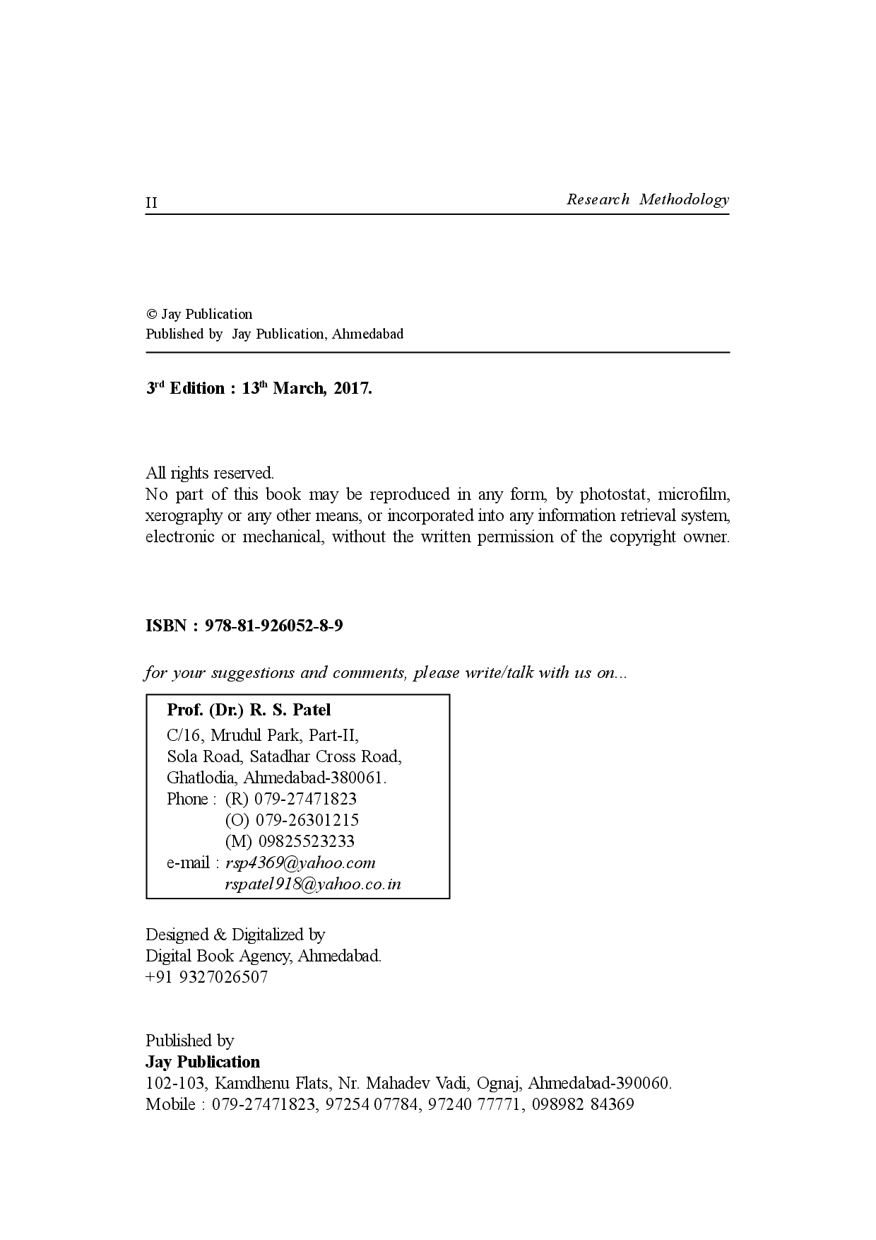 Methods Of Research (For All Discipline) 3rd Edition - Page 3