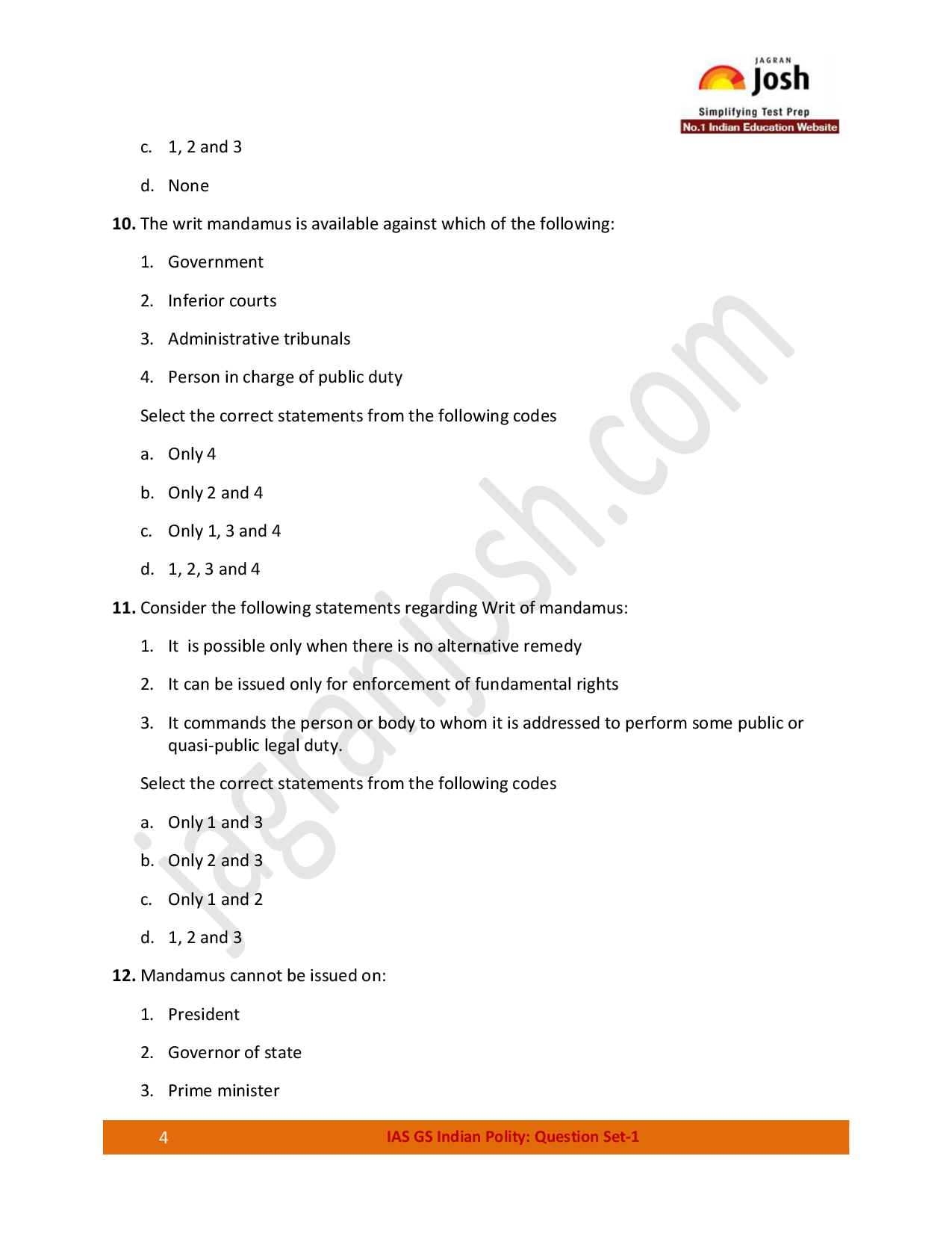 IAS GS : Indian Polity Question Bank ebook - Page 5