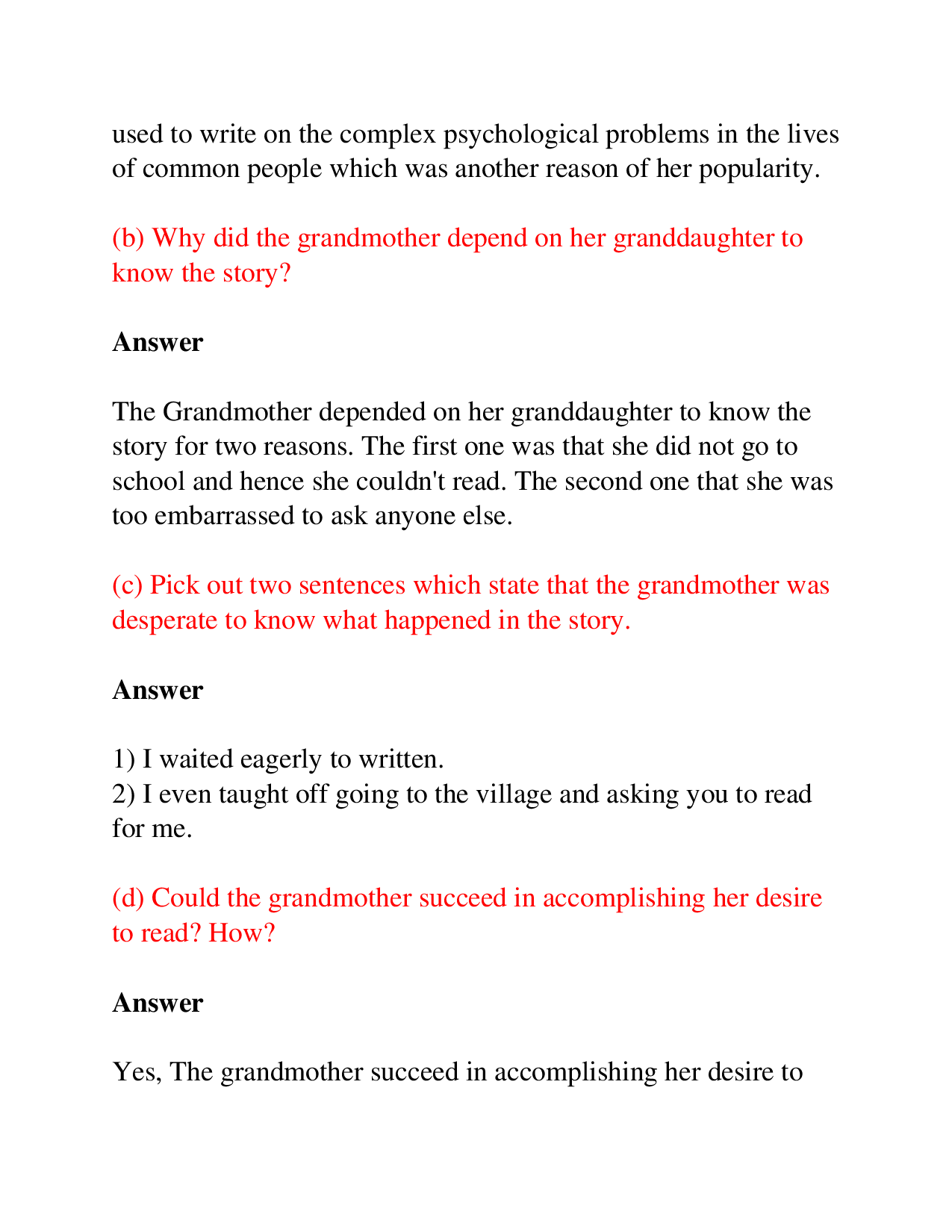 NCERT English Literature Textbook Solutions For Class 9 - Page 4