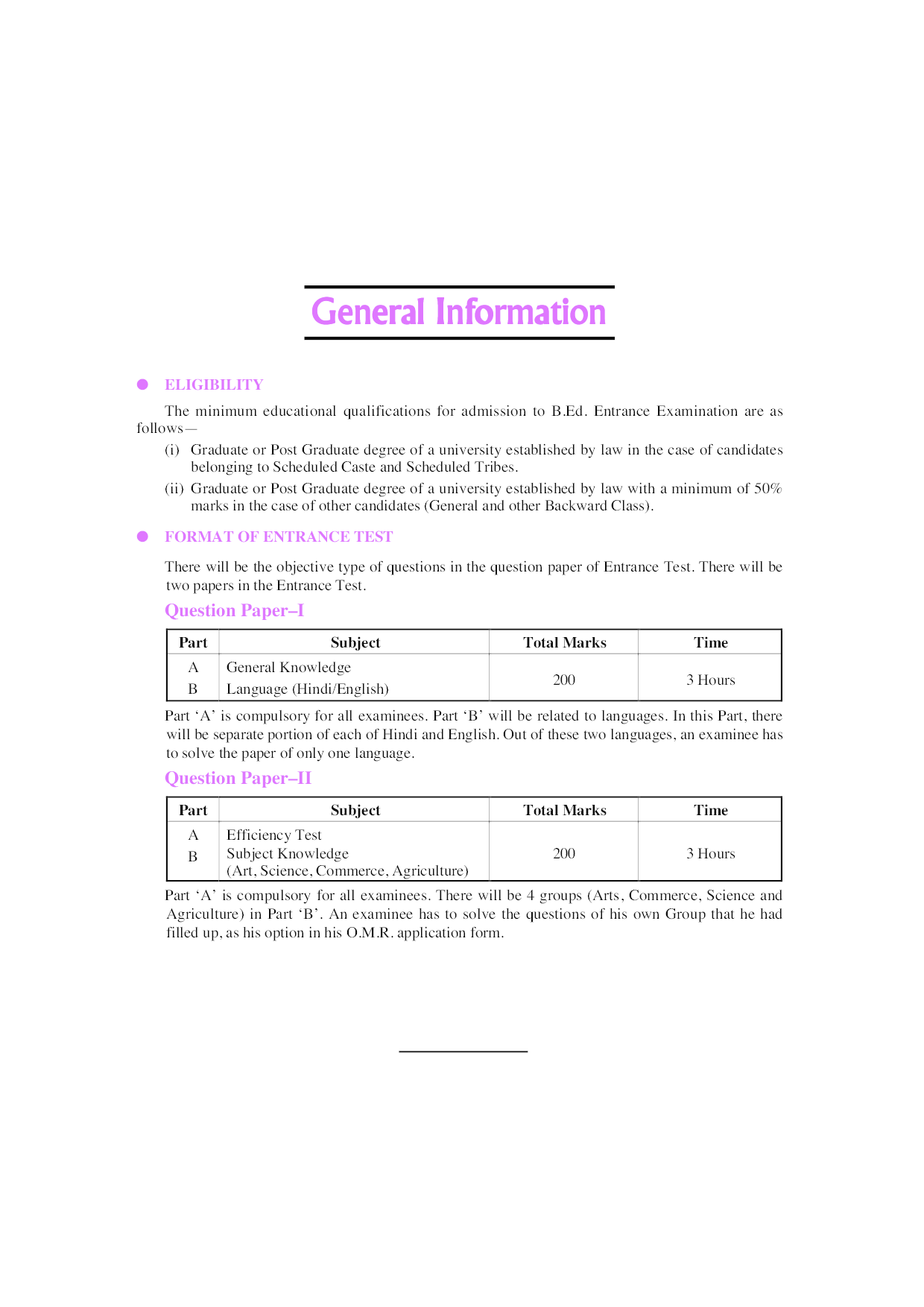 Uttar Pradesh B.Ed. Joint Entrance Test (Arts Group) - Page 5