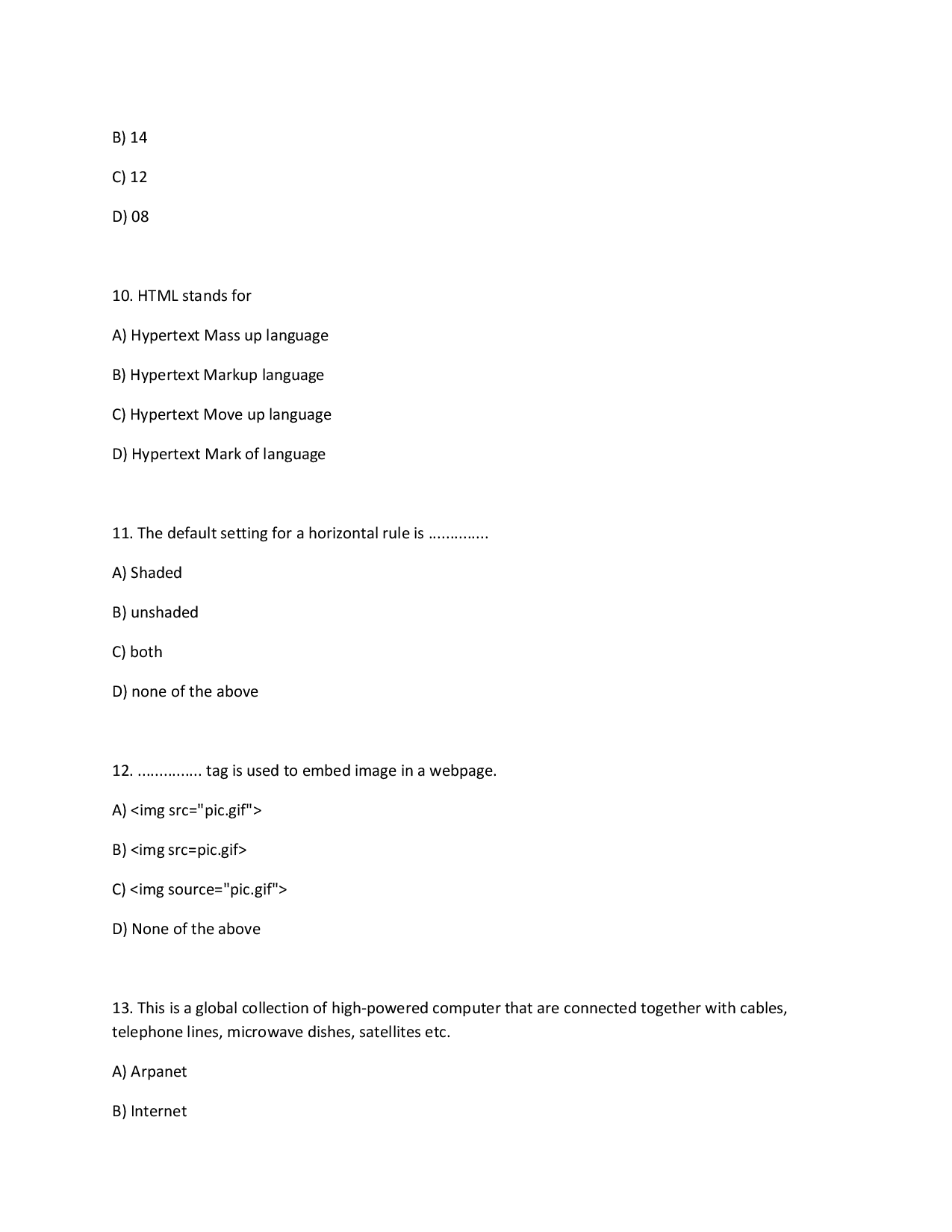 Basic IT Objective Type Questions With Answer - Page 4