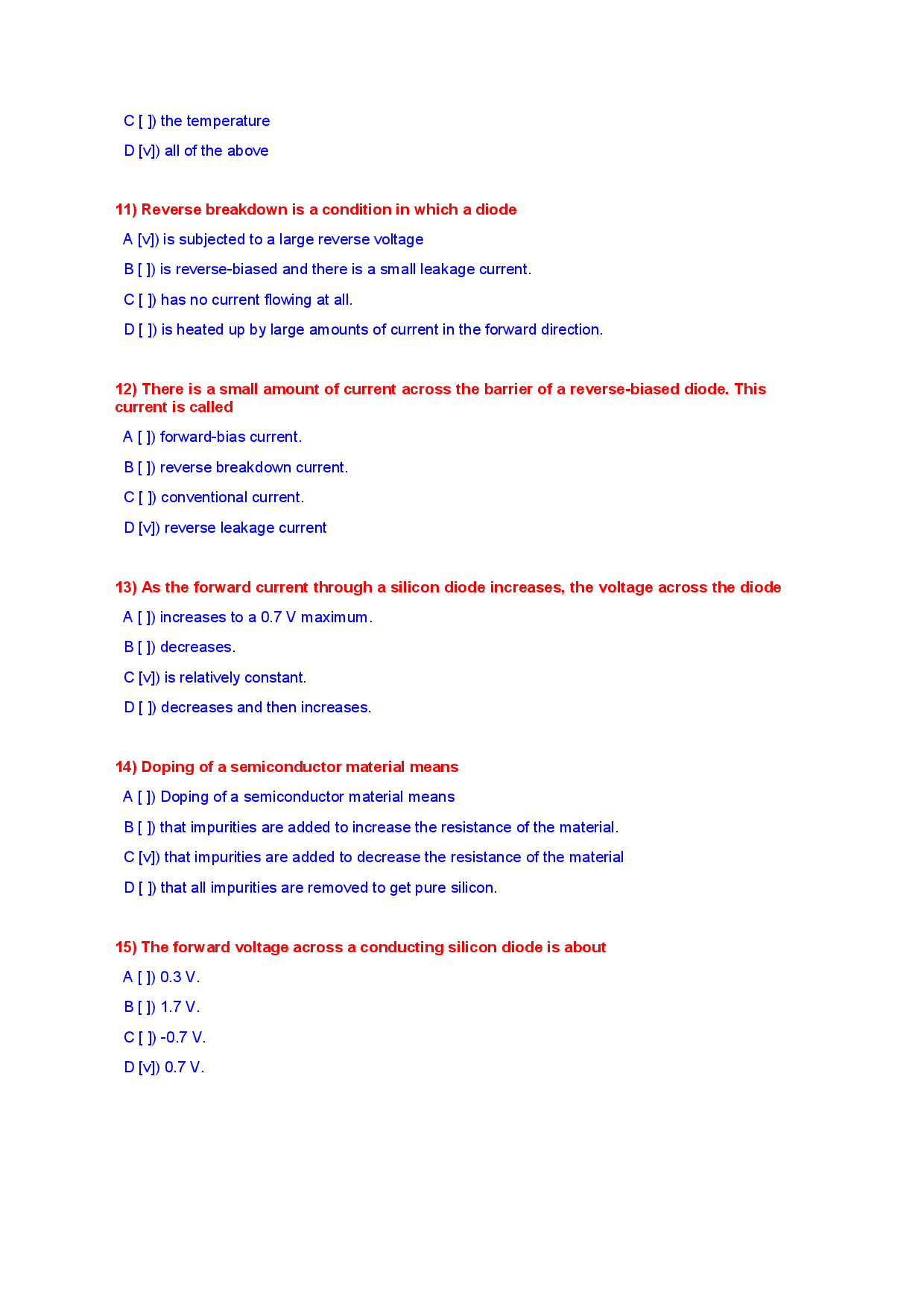 Electronics Devices And Circuits Objective Type Questions With Answer - Page 4