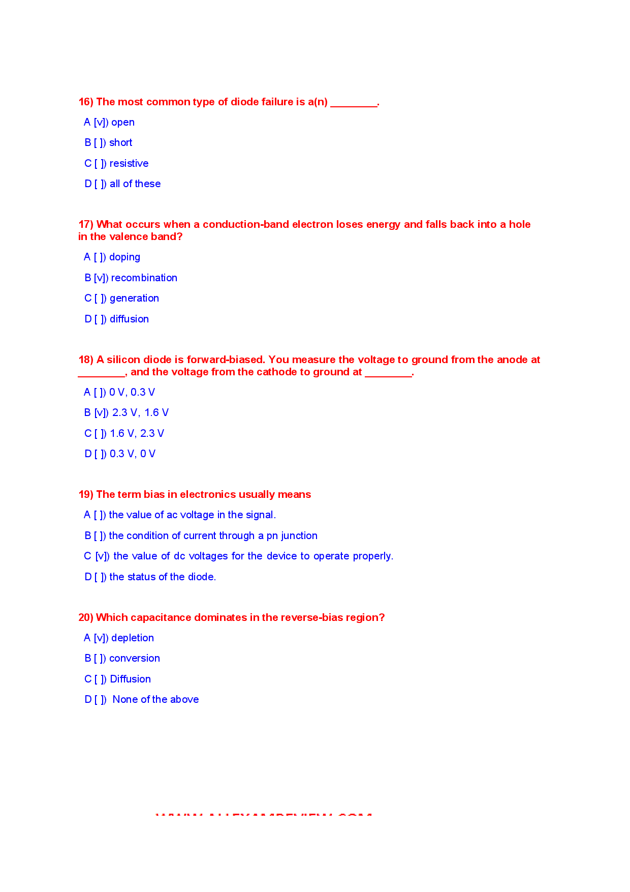 Electronics Devices And Circuits Objective Type Questions With Answer - Page 5
