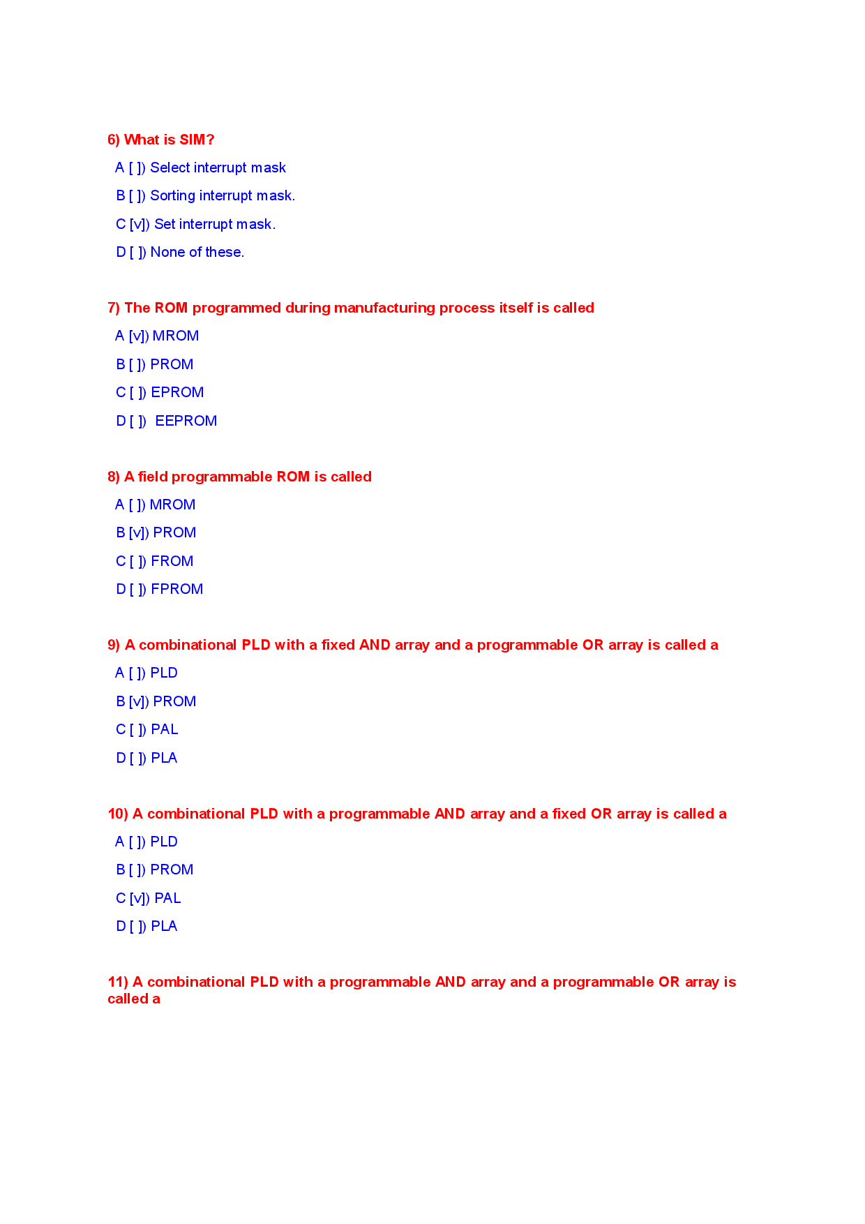 Download Microprocessor Objective Type Questions With Answer PDF Online