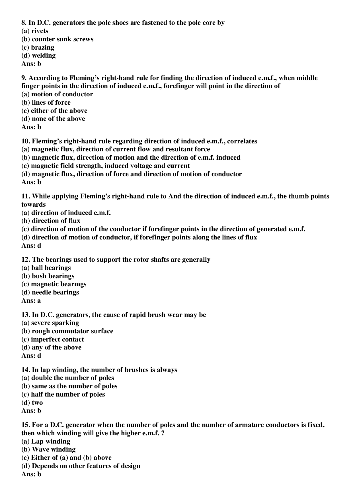 Electrical Engineering Objective Type Questions With Answer - Page 3