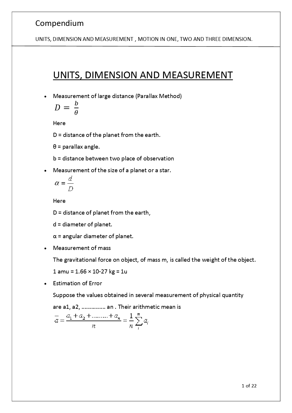 Physics Compendium For JEE/NEET - Page 2