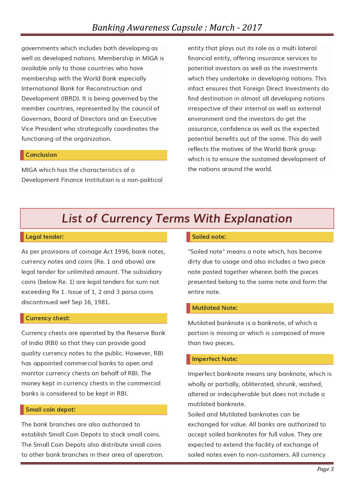 Banking Awareness March 2017 - Page 3