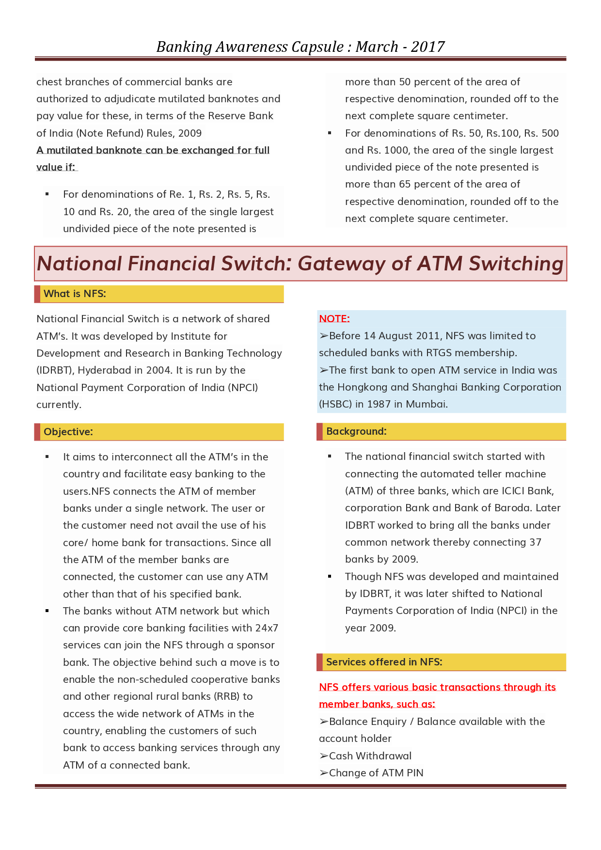 Banking Awareness March 2017 - Page 4