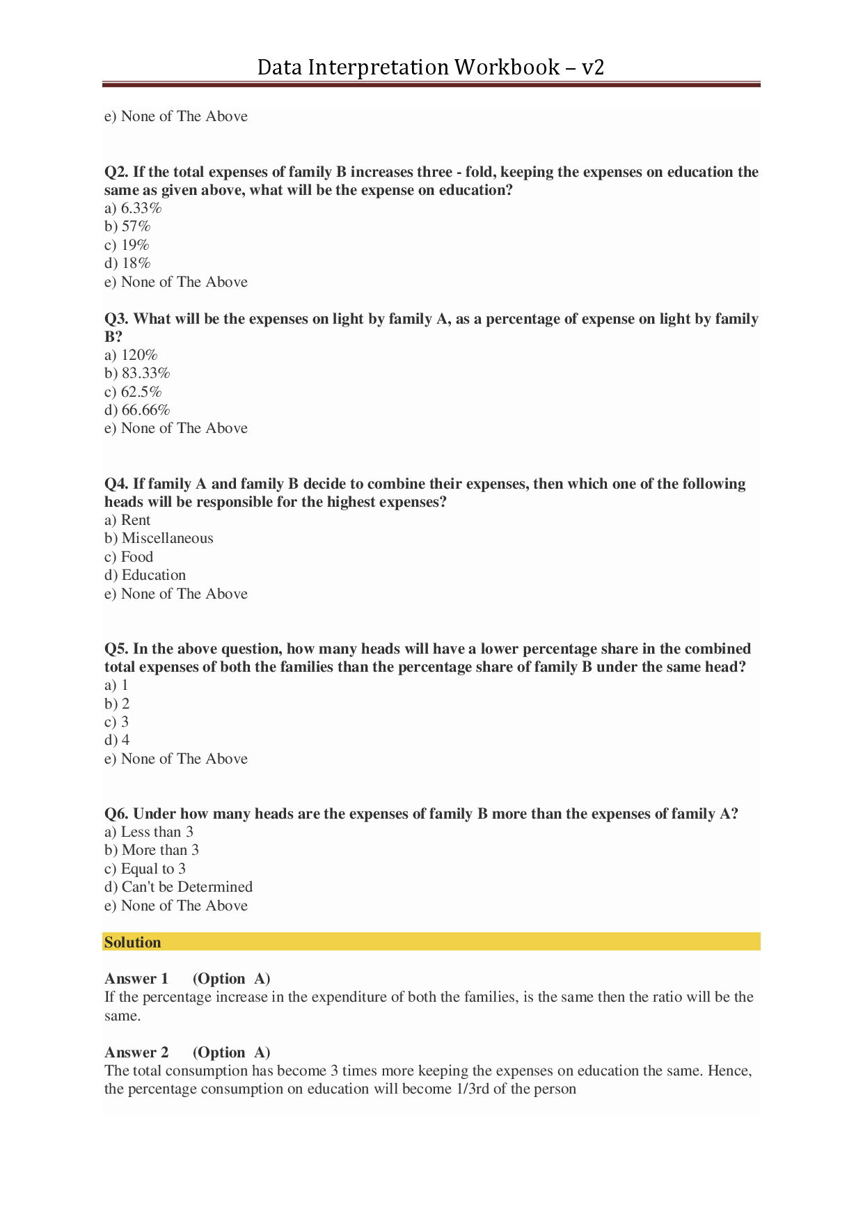 Solved MCQs On Data Interpretation - Page 3