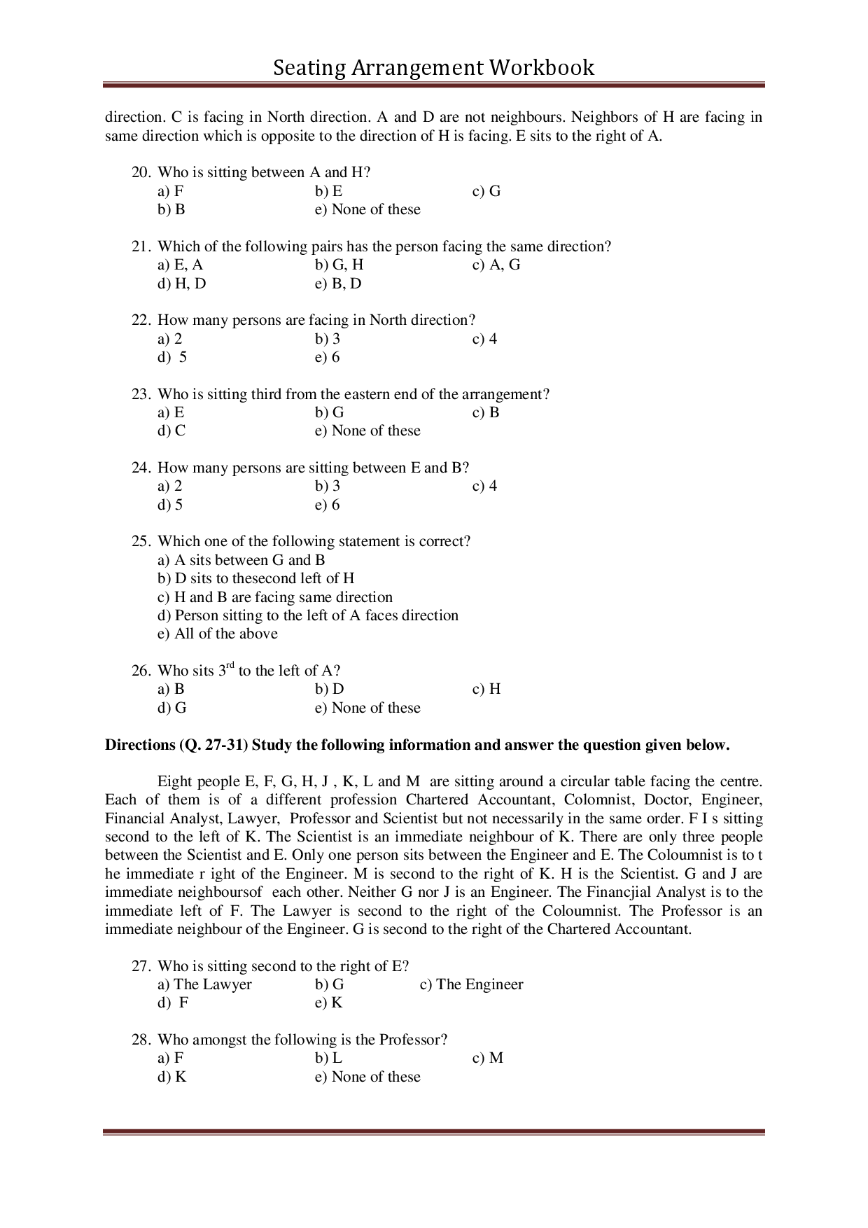 Seating Arrangement - Page 5