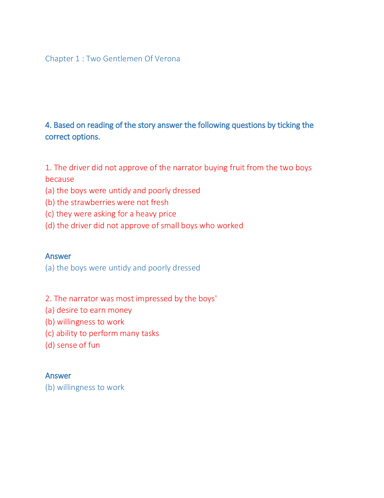 NCERT Solutions For Class 10 English literature - Page 2