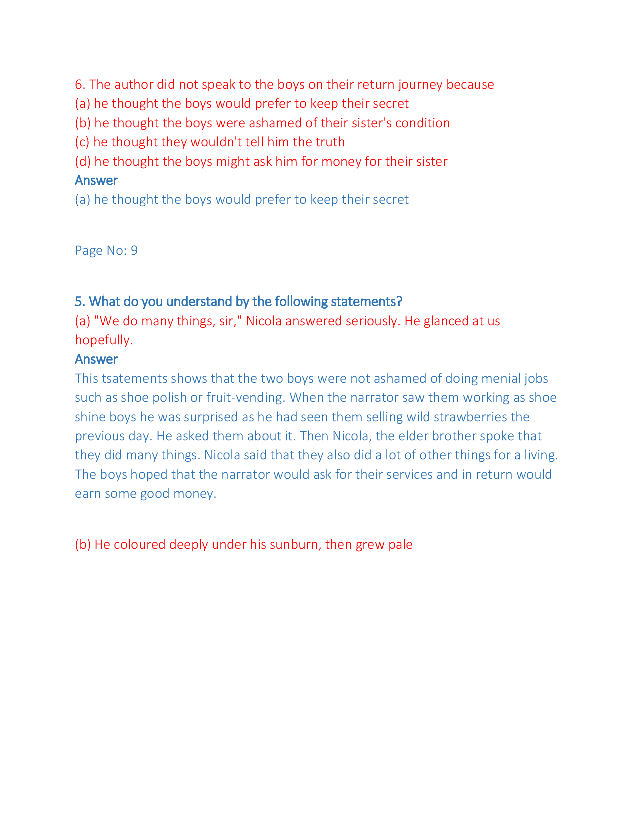 NCERT Solutions For Class 10 English literature - Page 4