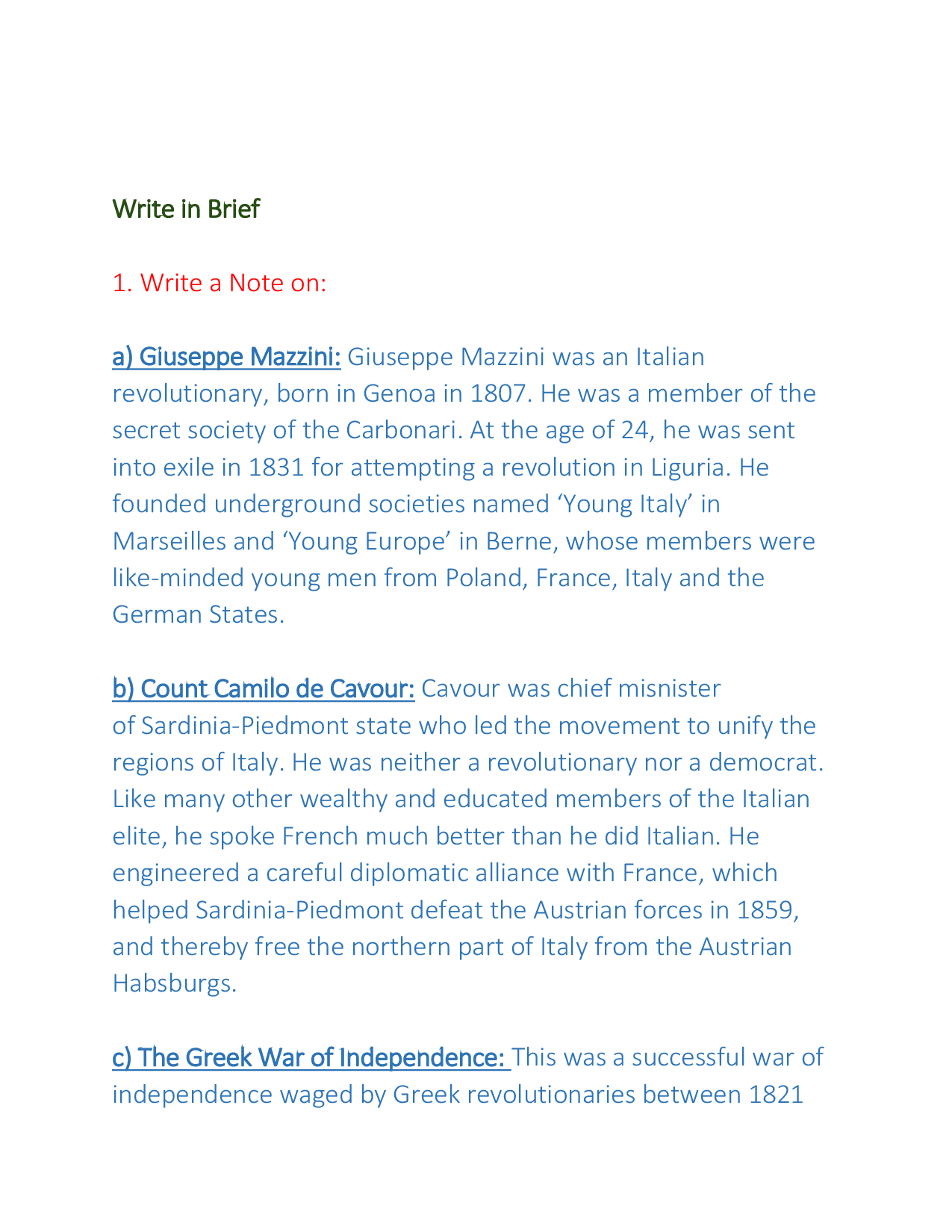 NCERT Solutions For Class 10 History - Page 2