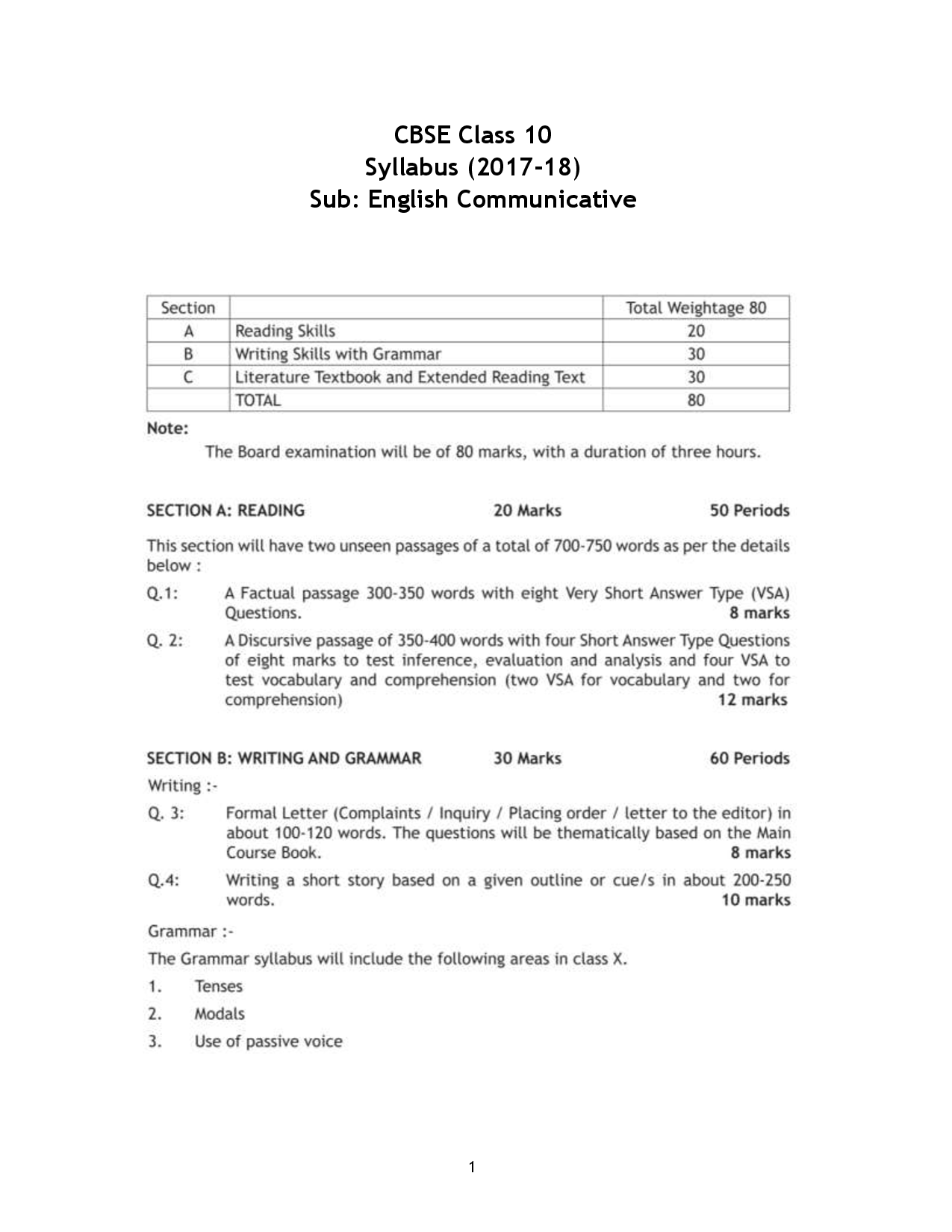 CBSE Class 10 Syllabus For 2017-18 Examination - Page 2