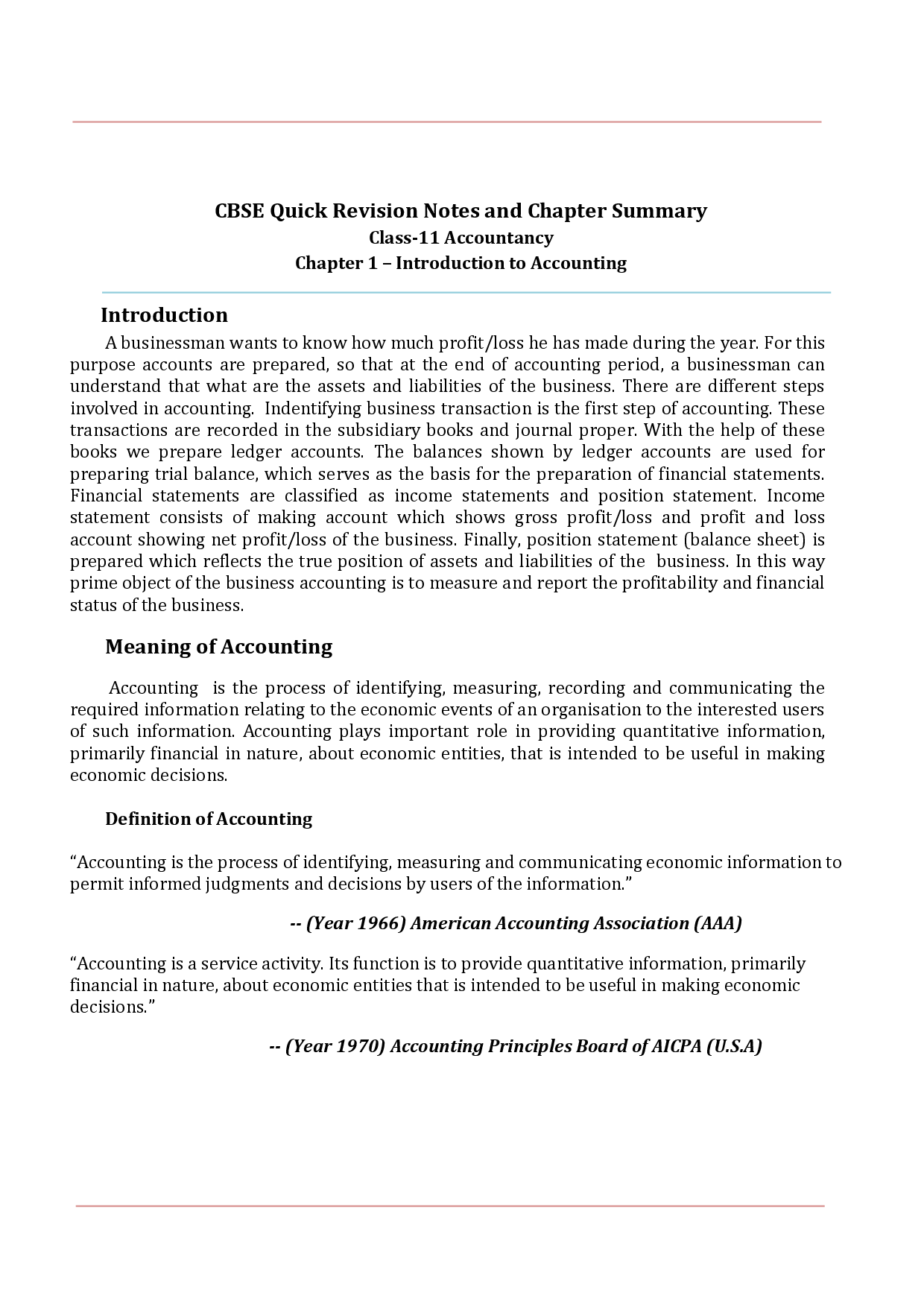 NCERT Solutions For Class 11 Accountancy - Page 2