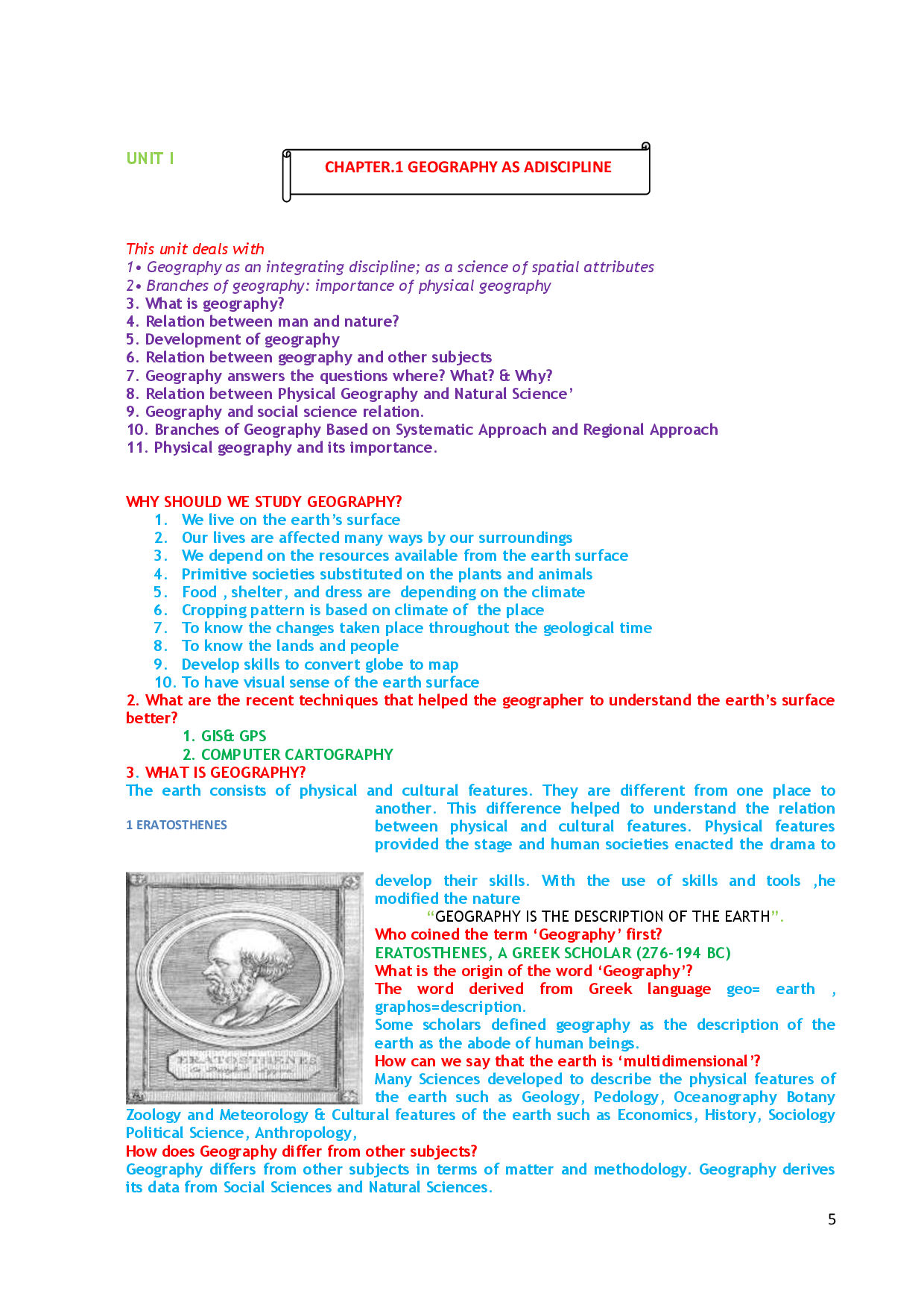 NCERT Solutions For Class 11 Geography - Page 2
