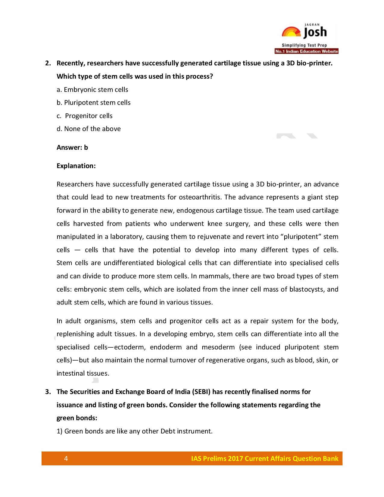 IAS Prelims Exam 2017 Current Affairs Question Bank - Page 5