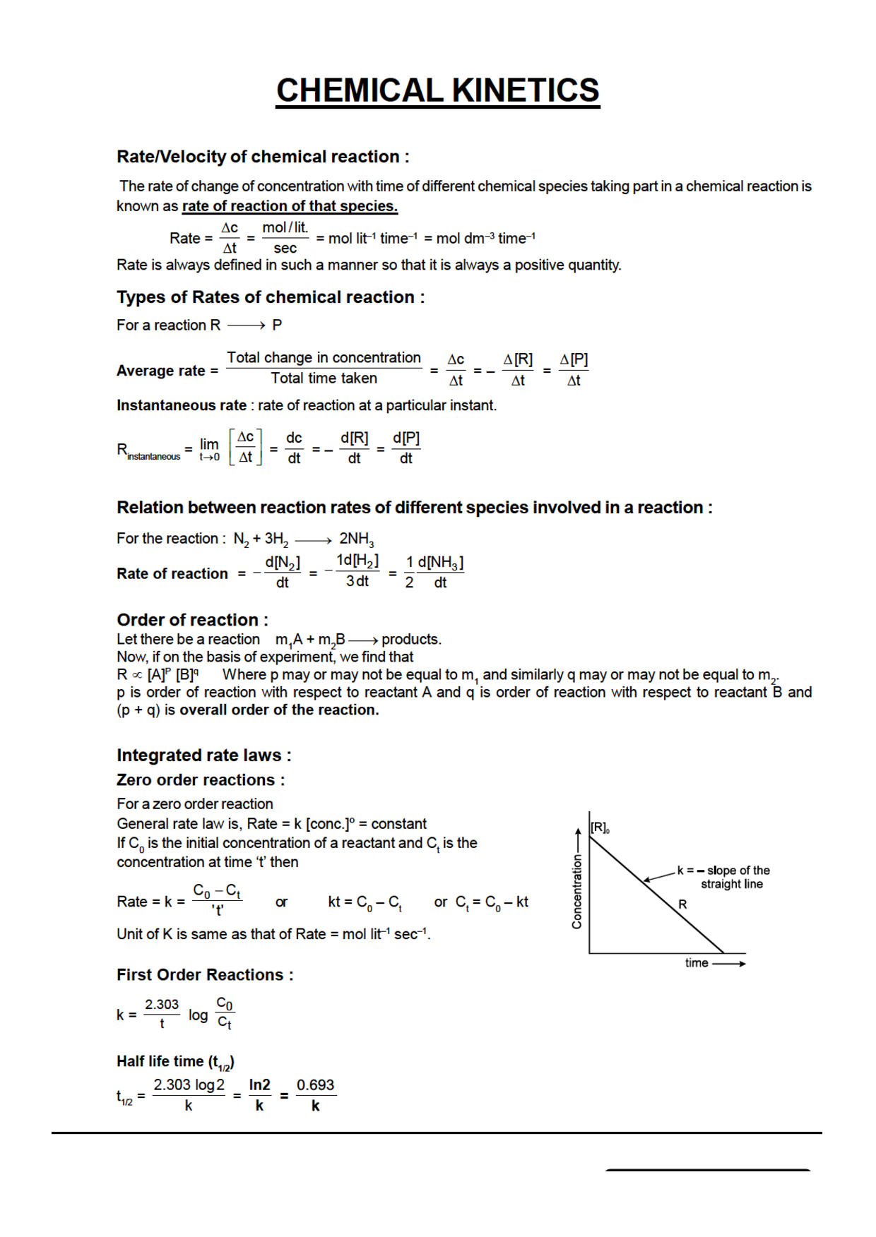 IIT-JEE Objective Type Questions With Answer For Chemical Kinetics (Chemistry) - Page 2