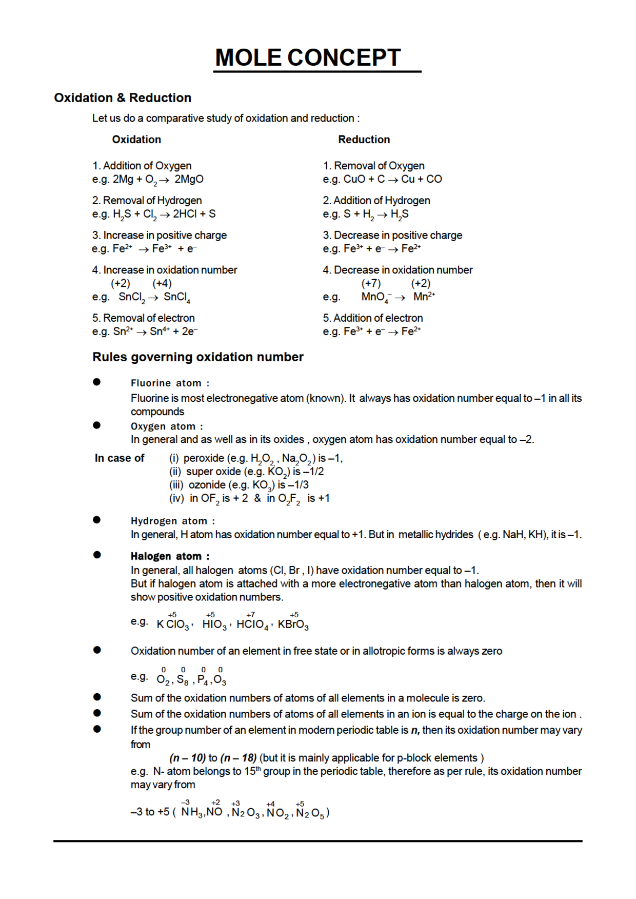 IIT-JEE Objective Type Questions With Answer For Mole Concept (Chemistry) - Page 2