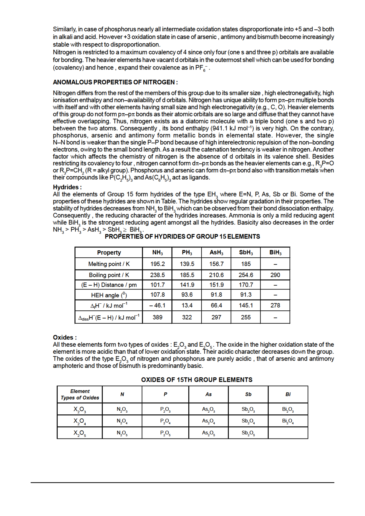 IIT-JEE Objective Type Questions With Answer For Nitrogen And Oxygen Family (Chemistry) - Page 3