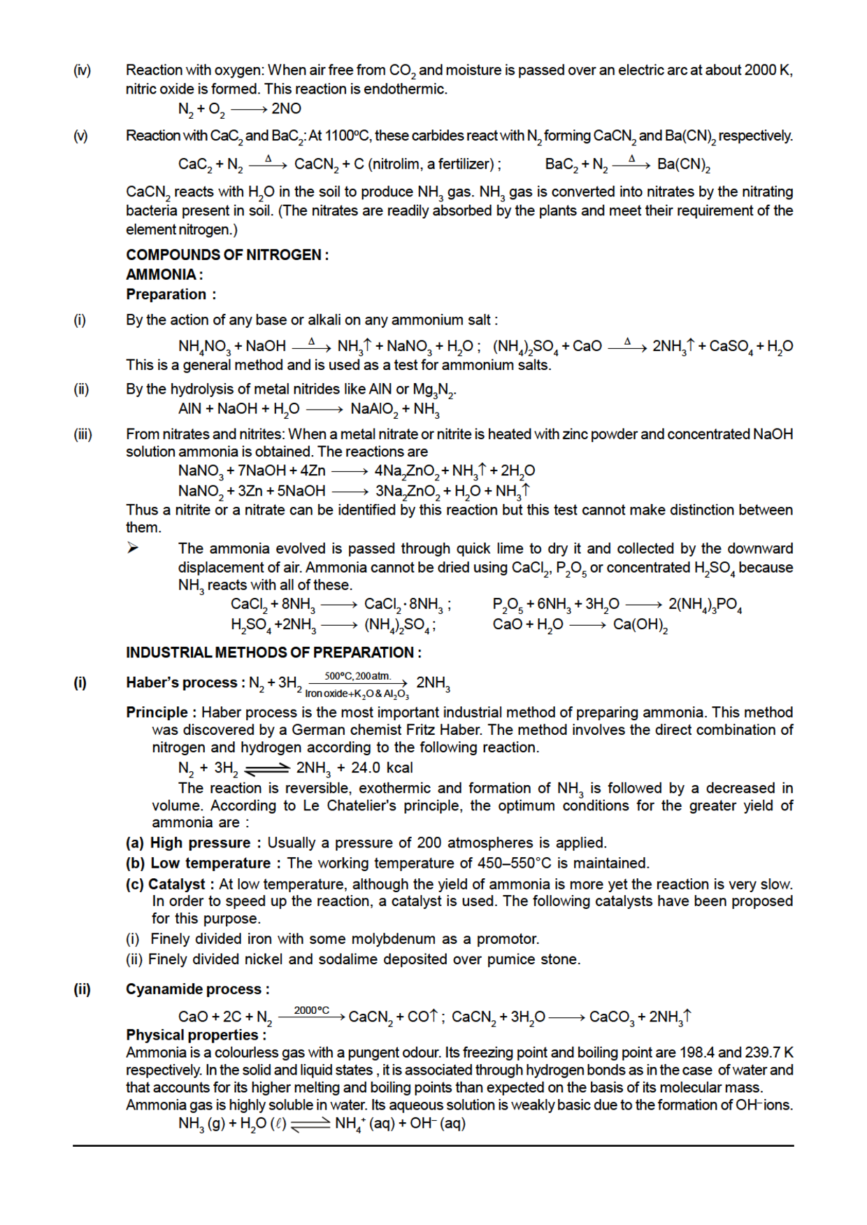 IIT-JEE Objective Type Questions With Answer For Nitrogen And Oxygen Family (Chemistry) - Page 5