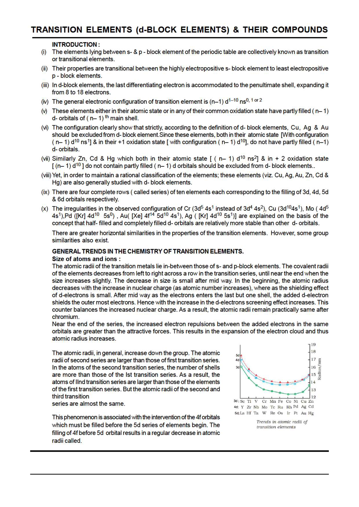 IIT-JEE Objective Type Questions With Answer For d-Block Elements (Chemistry) - Page 2