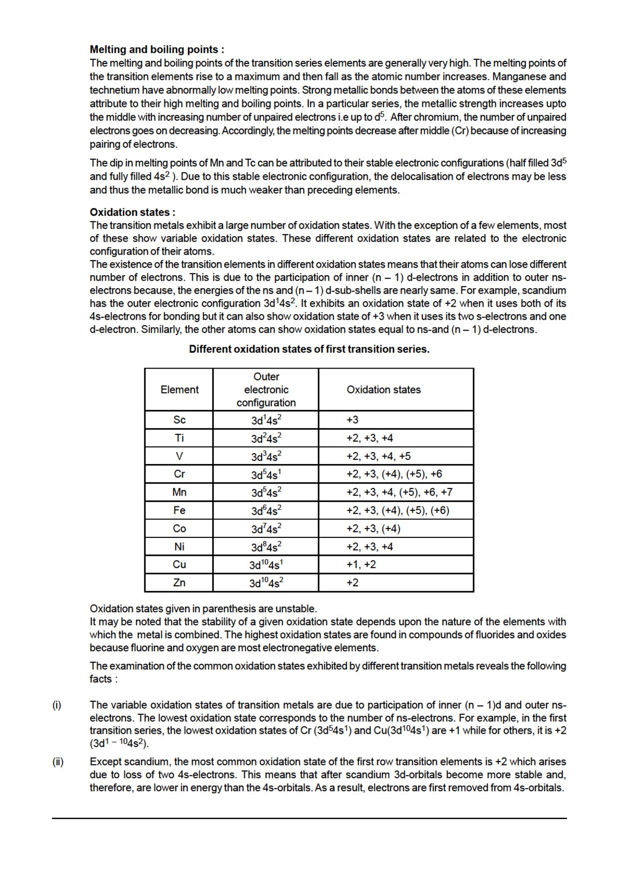 IIT-JEE Objective Type Questions With Answer For d-Block Elements (Chemistry) - Page 5
