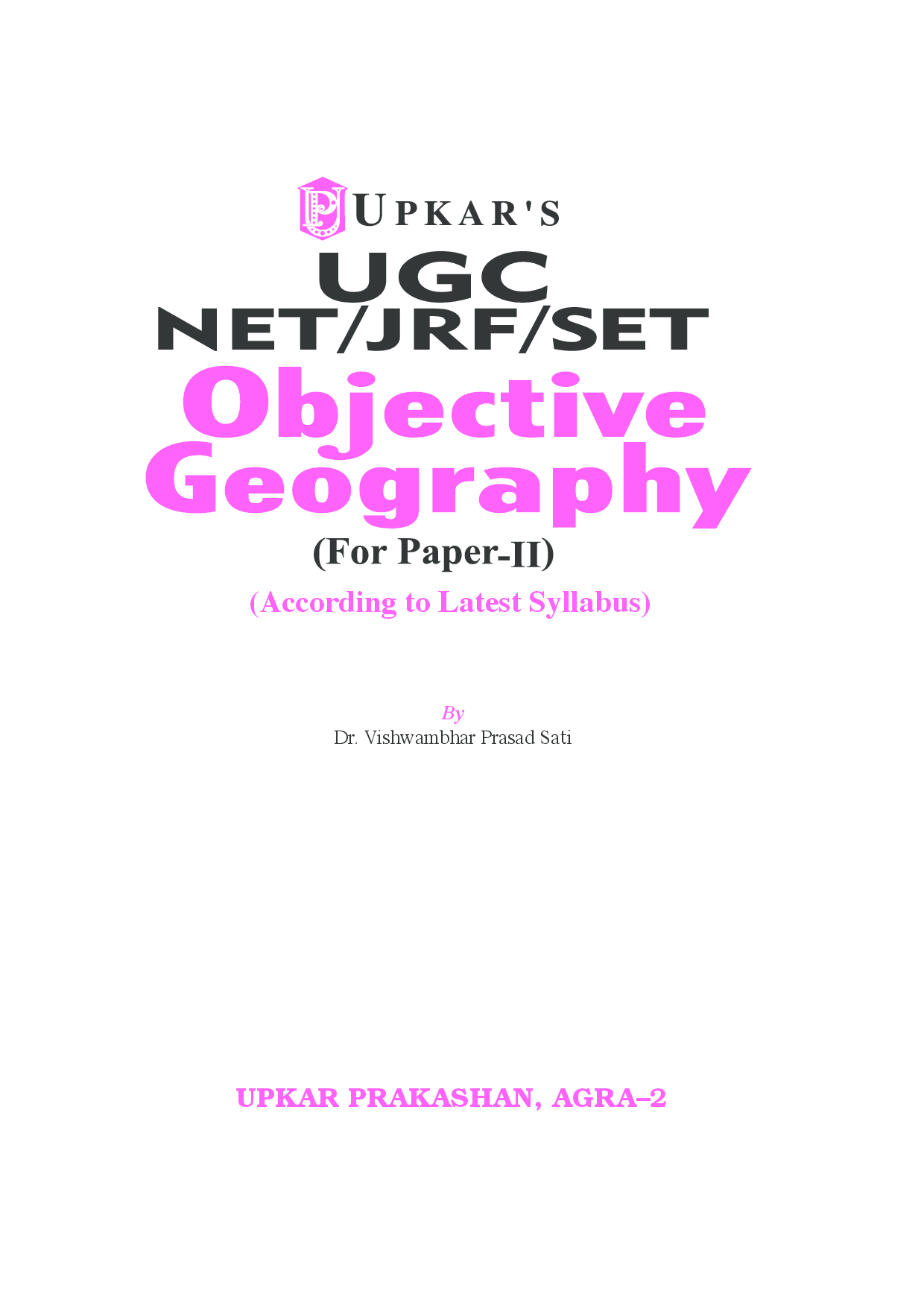 UGC-NET/JRF/SET Obj. Geography (Paper II) - Page 2