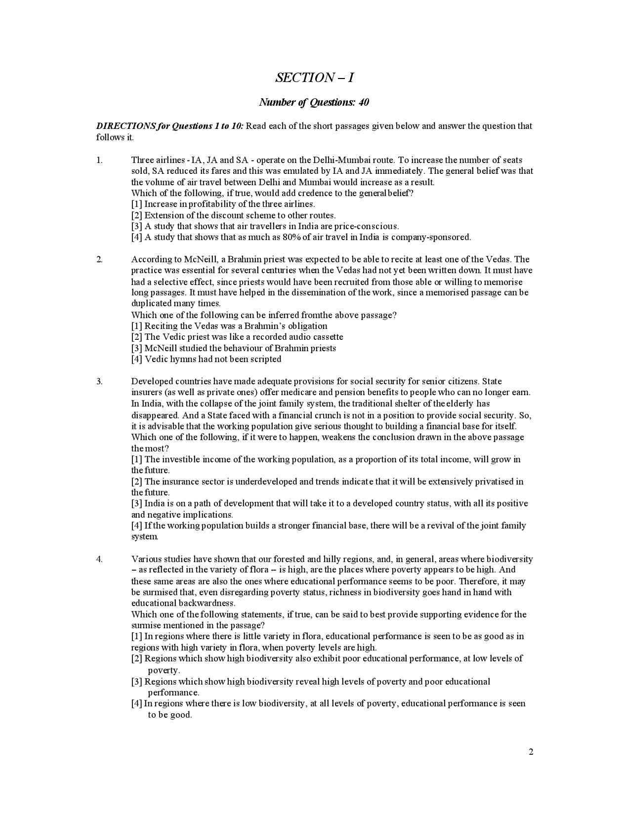 CAT Objective Type Question With Answer Set 2 - Page 3