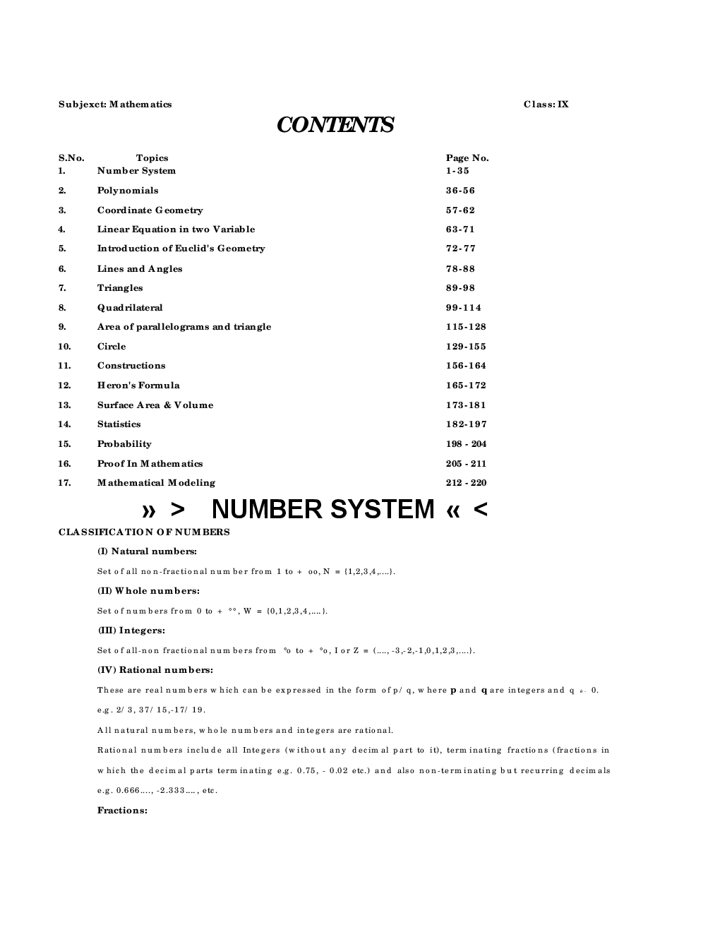 Study Material For Class IX Mathematics - Page 2