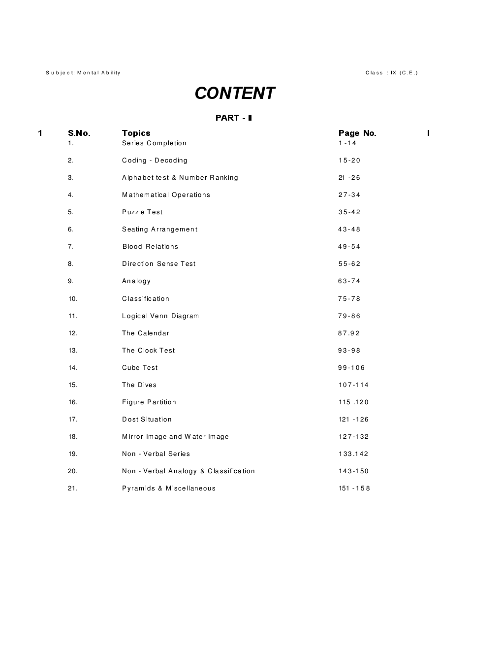 Study Material For Class IX Mental Ability - Page 2