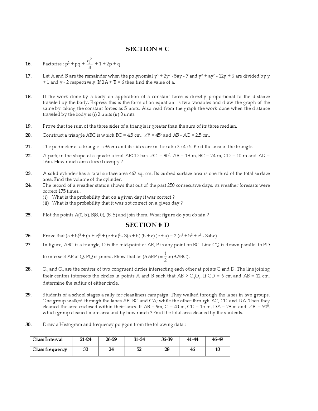 CBSE Test Paper And Solution Class IX (All Subjects) - Page 5