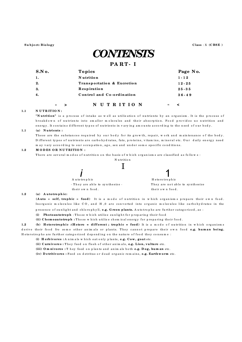 Study Material For Class X Biology - Page 2