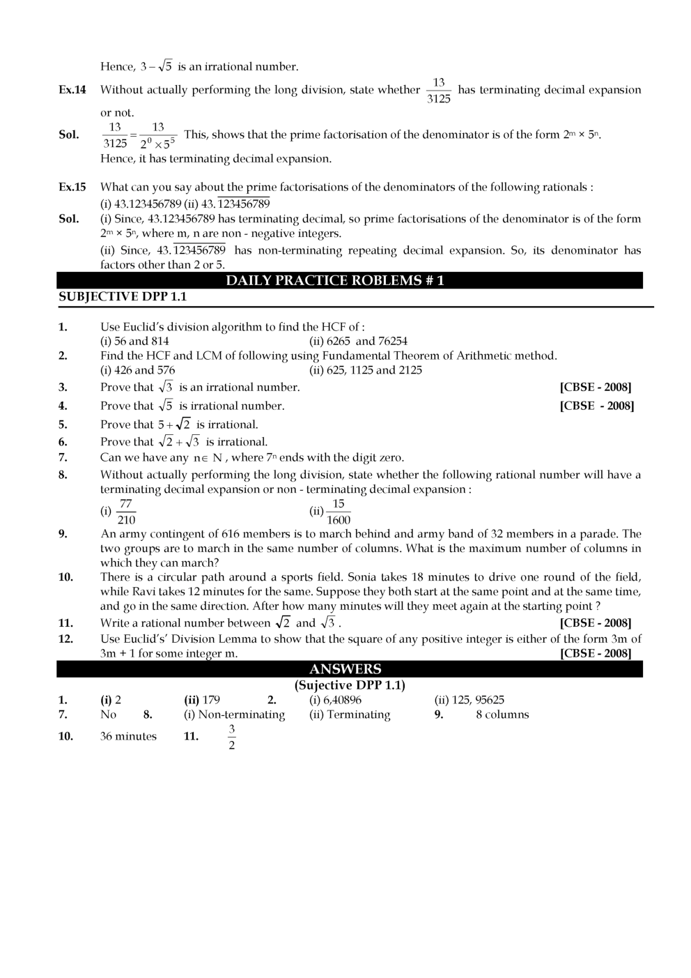 Study Material For Class X Mathematics - Page 5