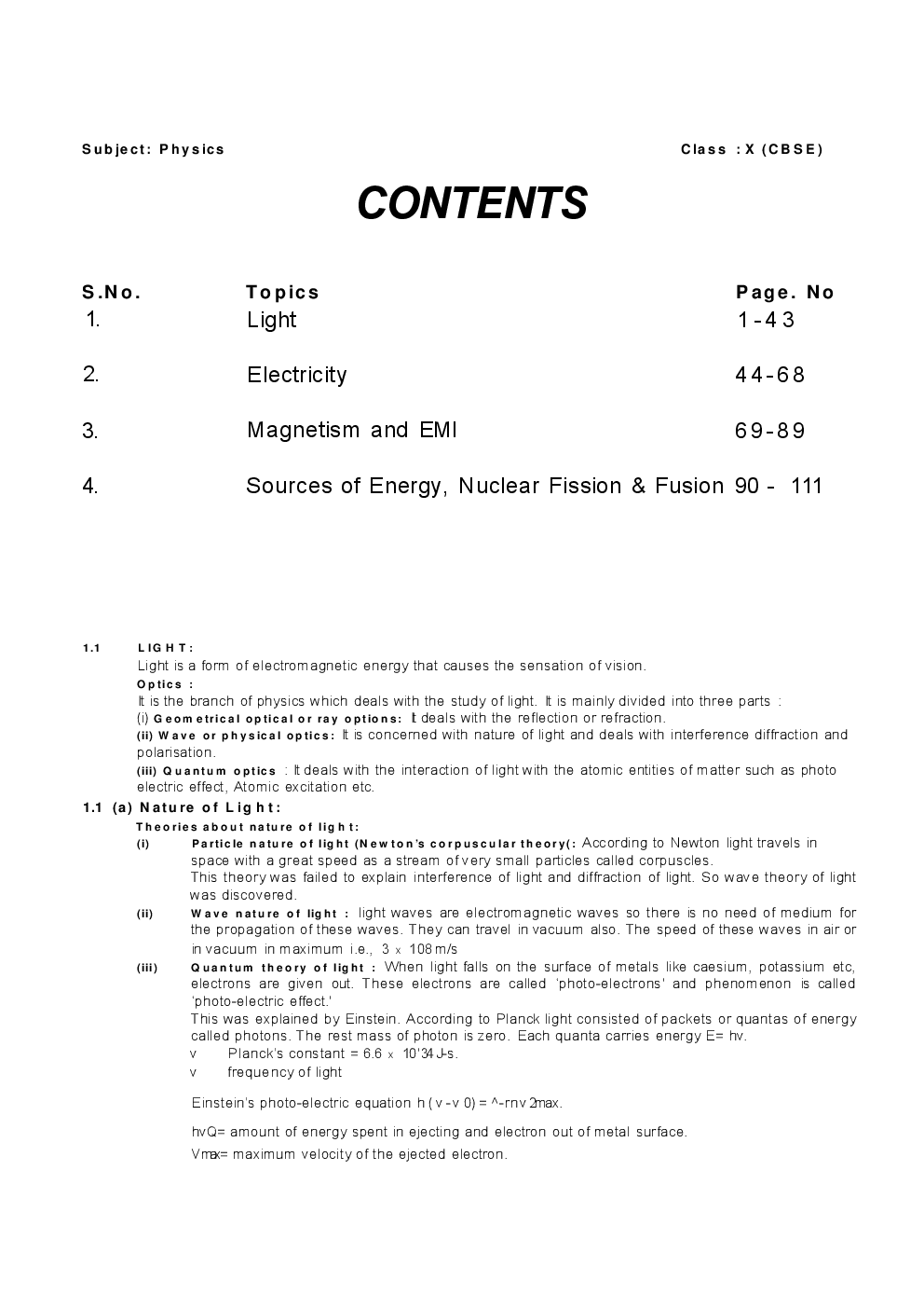 Study Material For Class X Physics - Page 2