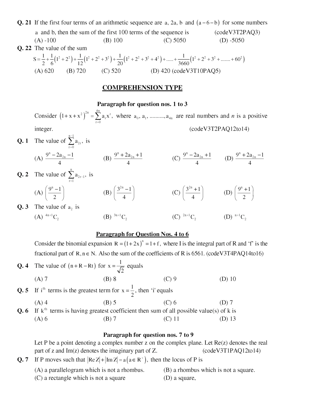 Algebra Solved Question For 11 & 12 - Page 4