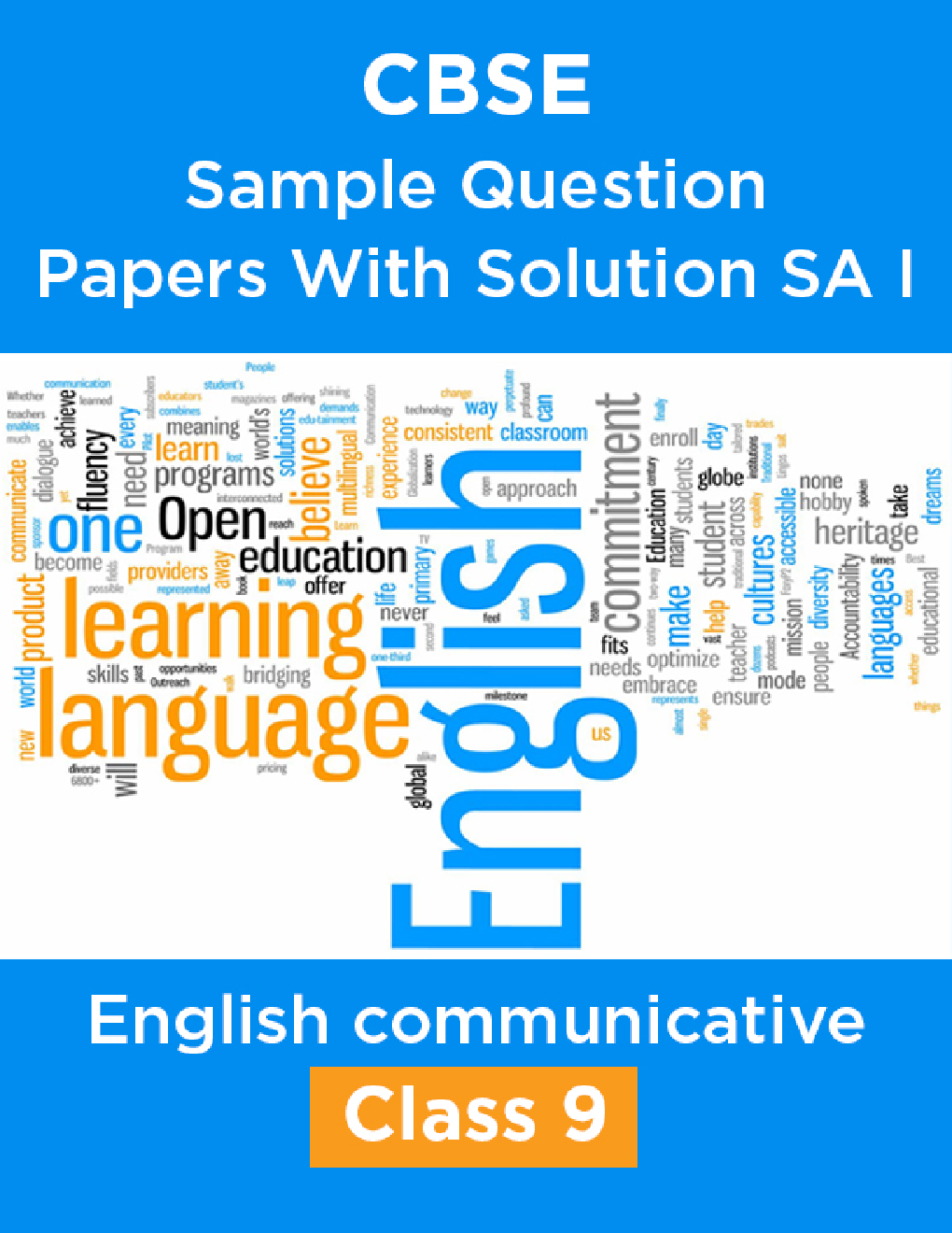 CBSE Sample Question Papers With Solution SA I For English communicative Class 9 - Page 1