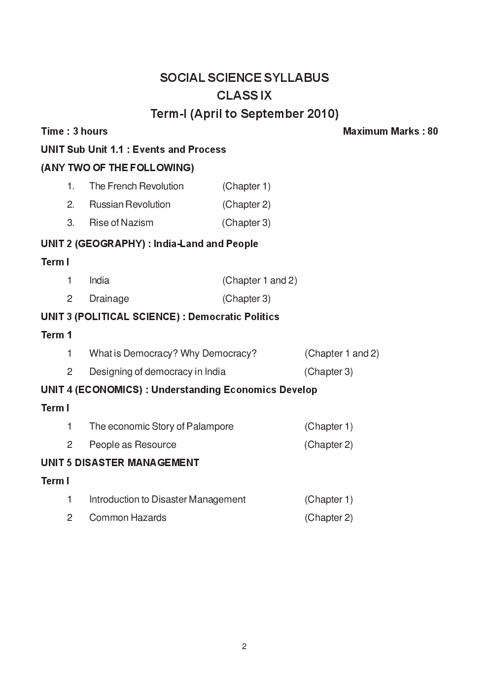 CBSE Sample Question Papers With Solution SA I For Social Science Class 9 - Page 3