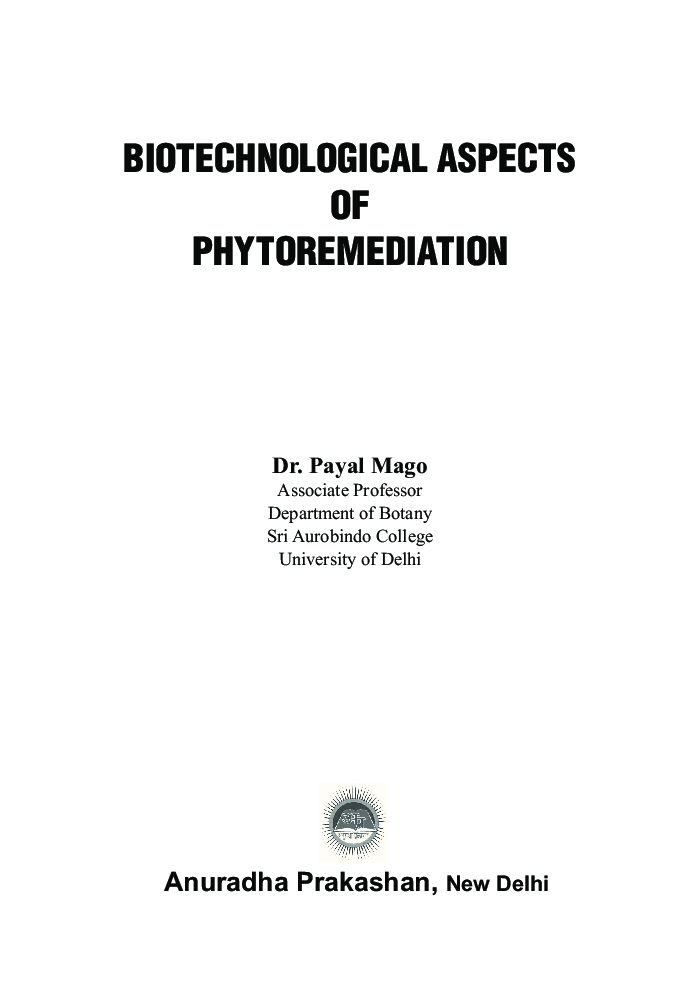 Biotechnological Aspects Of Phytoremediation - Page 2