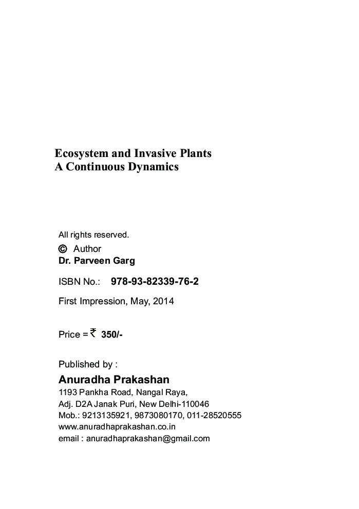 Ecosystem And Invasive Plants A Continous Dynamics - Page 3