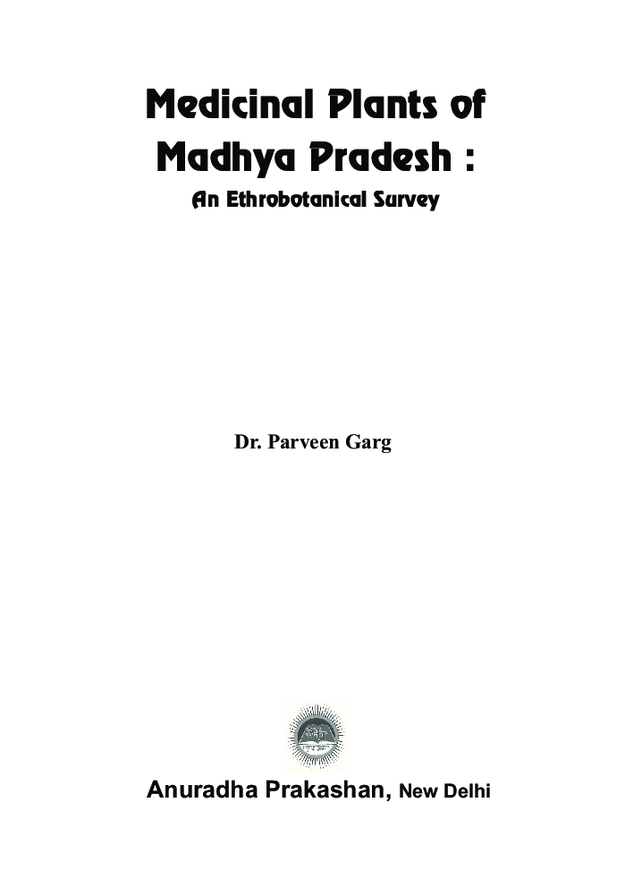 Medicinal Plants Of Madhya Pradesh Ethnobotanical Survey - Page 2