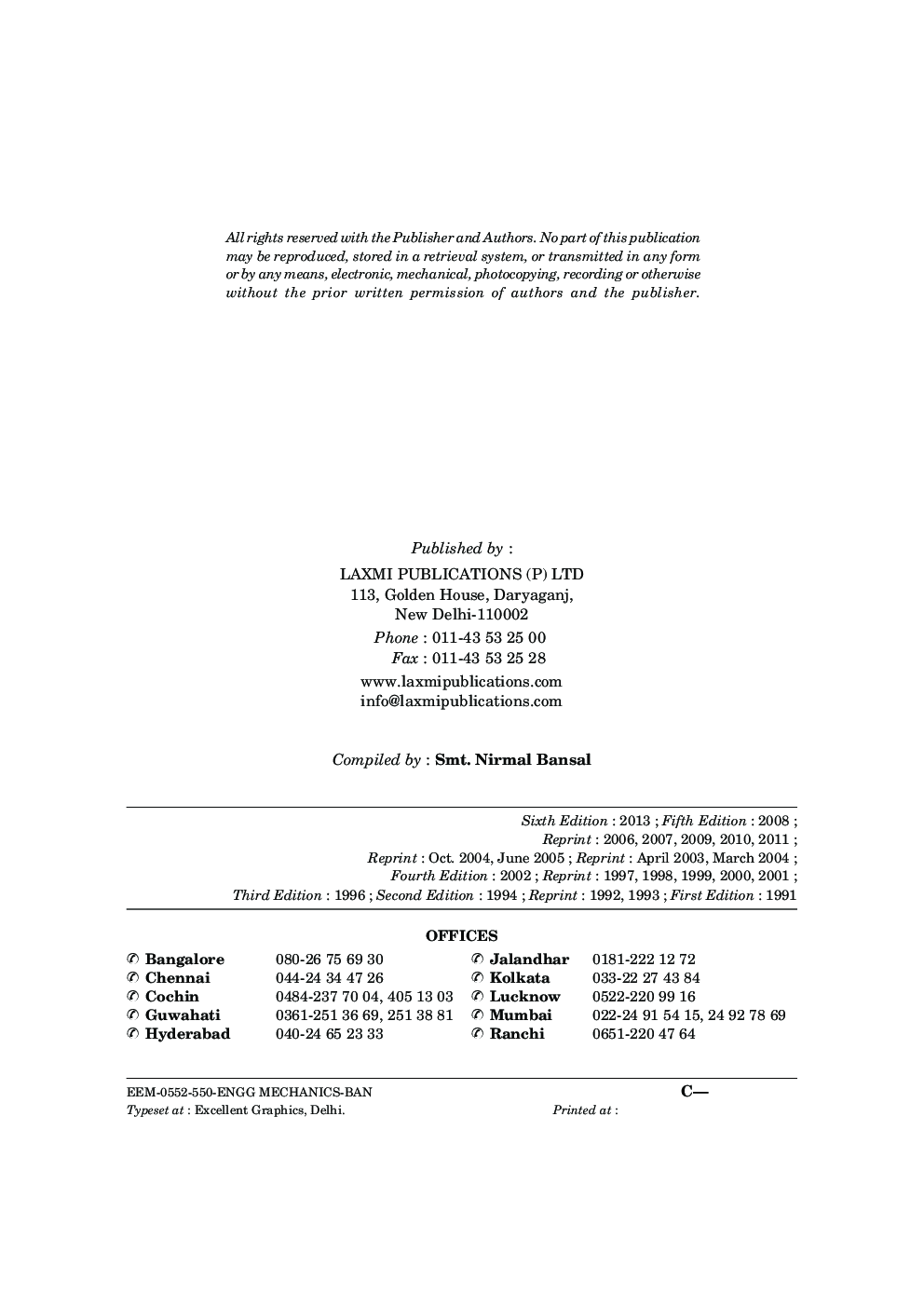 A Textbook Of Engineering Mechanics - Page 3