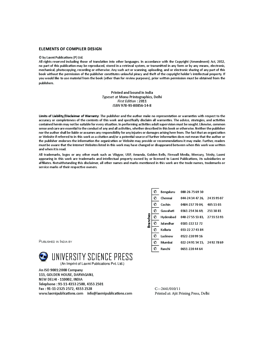 Elements Of Compiler Design - Page 3