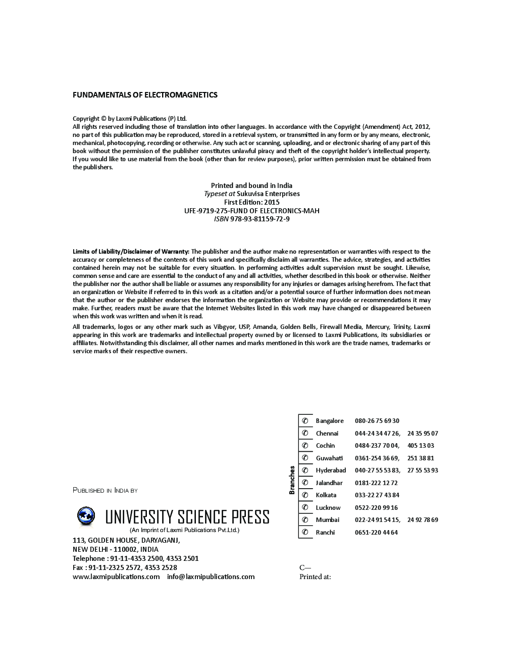 Fundamental Of Electromagnetics - Page 5
