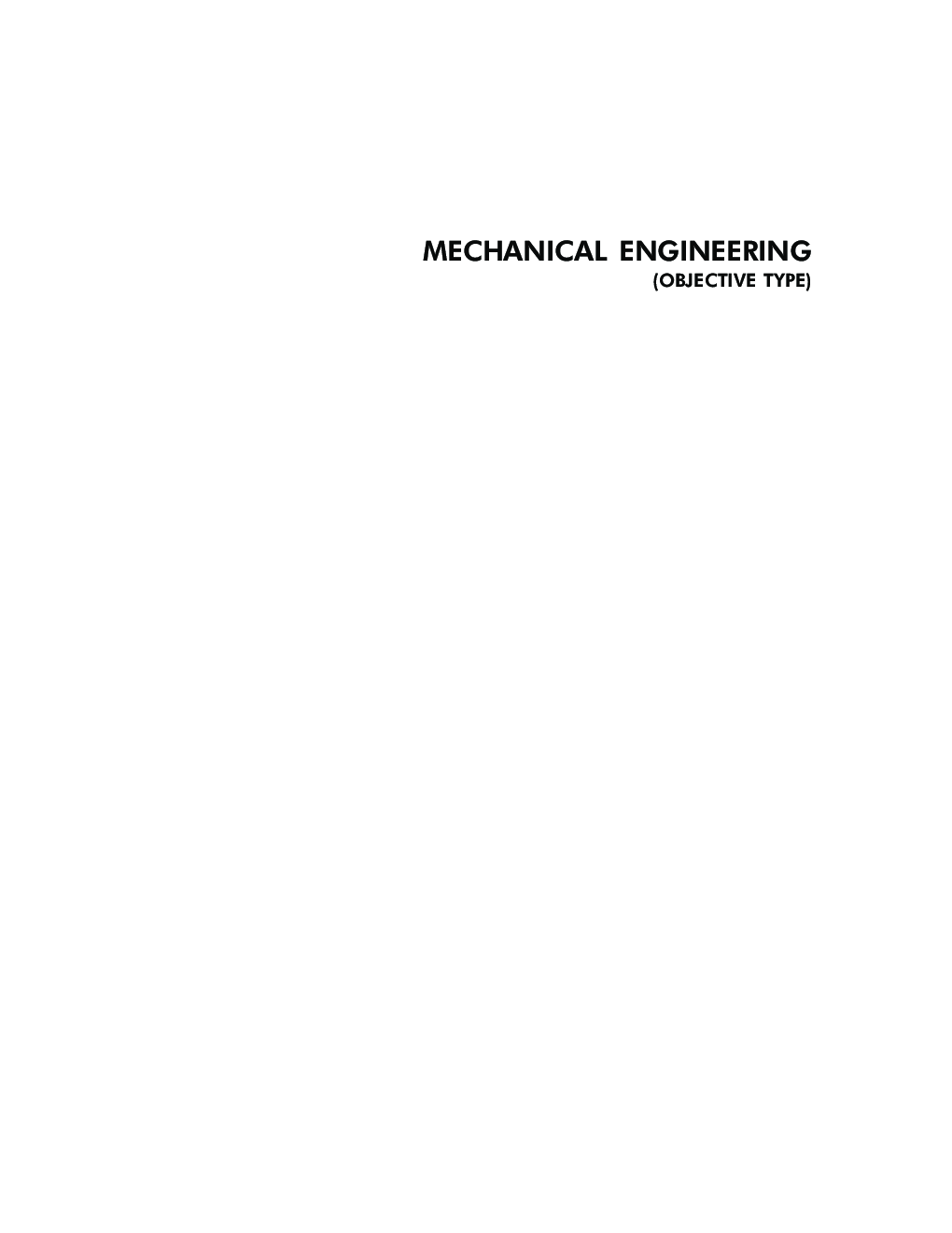 Mechanical Engineering (Objective Type) - Page 2