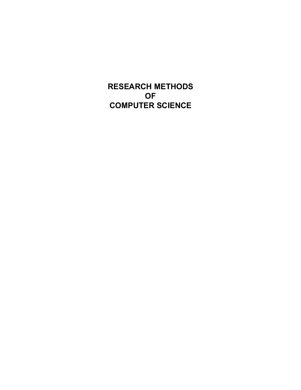 Research Methods Of Computer Science - Page 2