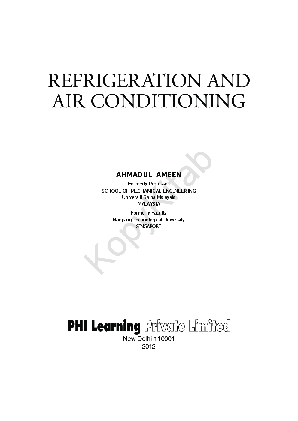 Refrigeration And Air Conditioning - Page 2